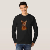 T-shirt Abyssinian Chat Gorgeous animal de compagnie race  (Devant entier)