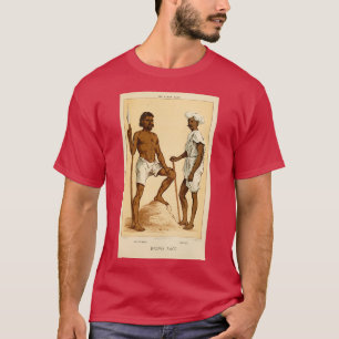 T-shirt Abyssinian Ethiopian et Hindoo Hindu peint à la ma