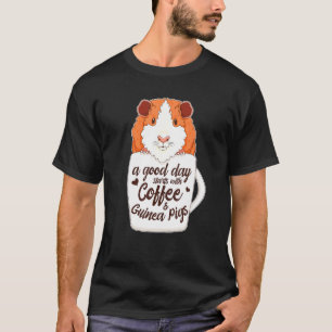 T-shirt Abyssinian Guinée Pig In Coffee Mug Peruvian Piggy