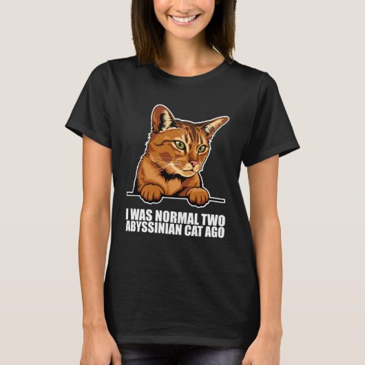 T-shirt Abyssinian kitten  Abyssinian mom  Abyssinian dad  (Devant)