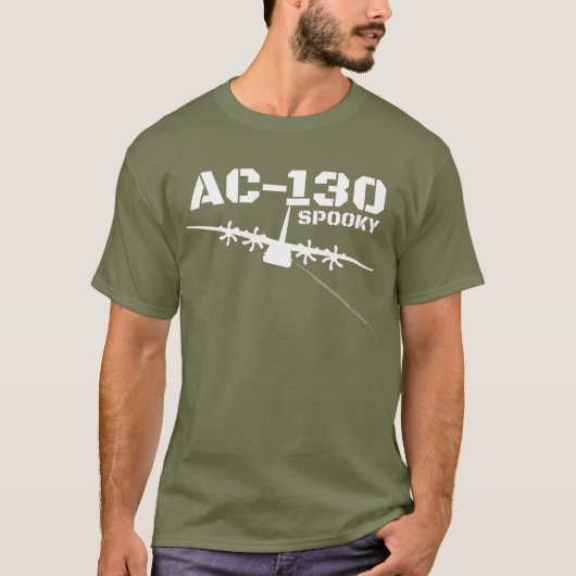 T-shirt AC-130 Éffrayant Gunship Avion militaire Éffrayant (Devant)