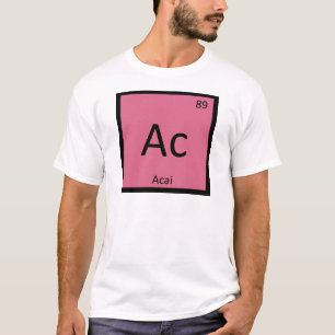 T-shirt Ac - Chimie de la baie d'Açaï Symbole du tableau p