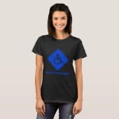 T-shirt Ac Conformité ADA Accessibilité Désactivée Conform (Devant entier)