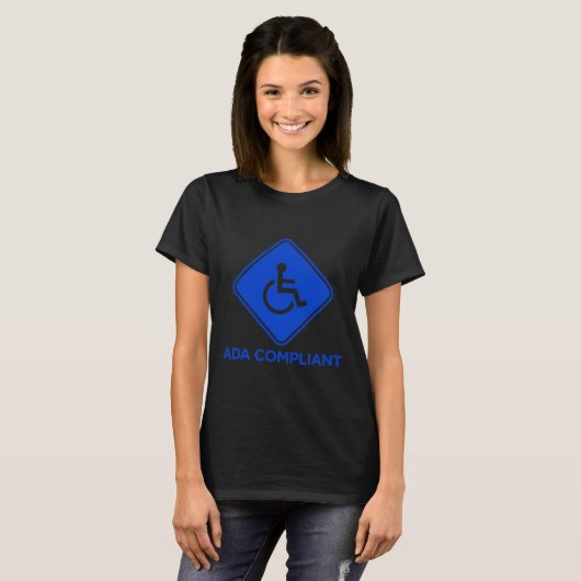 T-shirt Ac Conformité ADA Accessibilité Désactivée Conform (Devant entier)