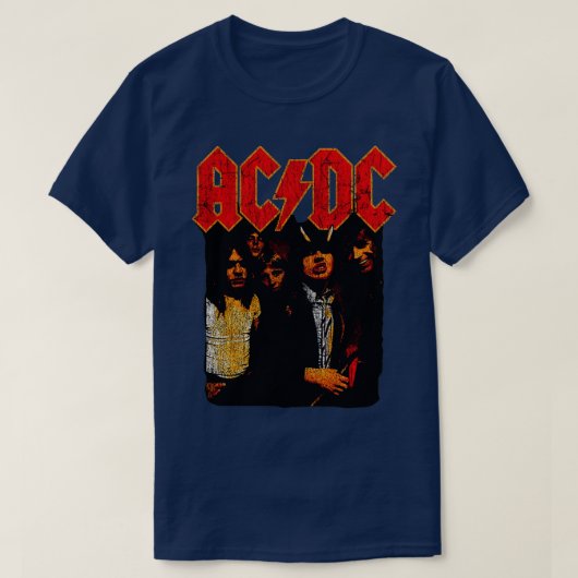 T-shirt Ac Dc Vintage (Design devant)