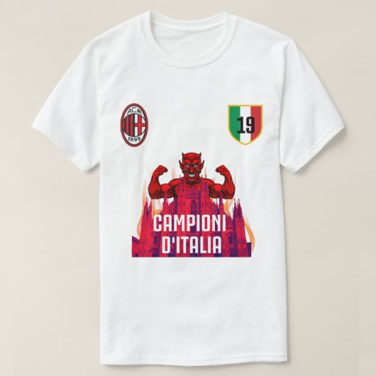 T-shirt AC Milan Campione d_Italia Scudetto (Design devant)