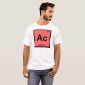 T-shirt Ac - Tableau périodique de la chimie grecque d'Ach (Devant entier)