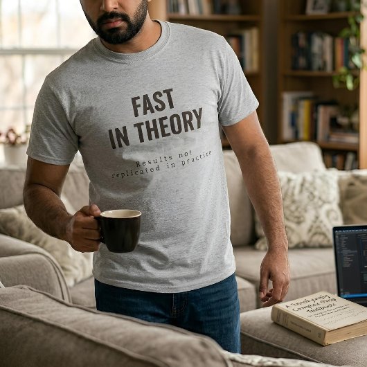T-shirt Academic Text | Fast In Theory | Custom Light