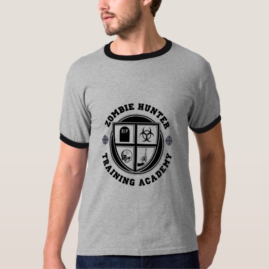 T-shirt Académie de chasseur de zombi (Devant)