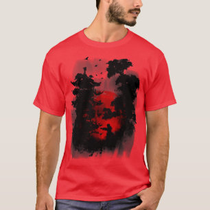 T-shirt Académie de Ninja Temple japonais des Arts Martiau