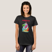 T-shirt Acapulco Flamingo Beach Ocean Wave Surf (Devant entier)