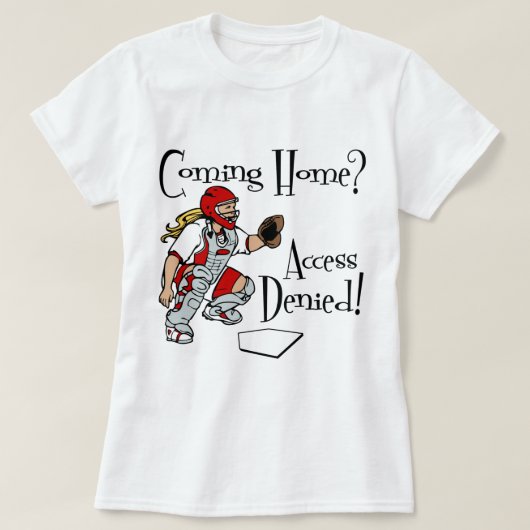 T-shirt Accédez nié, rouge (Design devant)