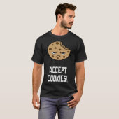 T-shirt Accept Cookies Front End Developer Web Designer (Devant entier)