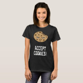 T-shirt Accept Cookies Front End Developer Web Designer (Devant entier)