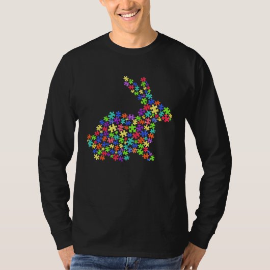 T-shirt Accept Understand Love Bunny Autism Awareness East (Devant)