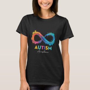 T-shirt Acceptation autistique symbole infini au lieu de r