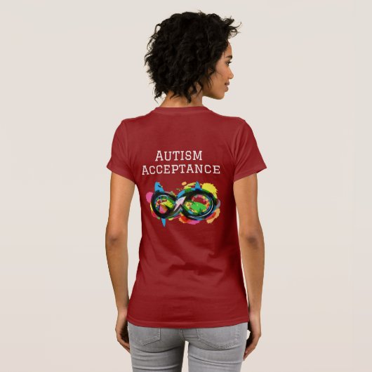 T-shirt Acceptation d'autisme (Dos entier)