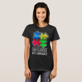T-shirt Acceptation de l'autisme Différent (Devant entier)