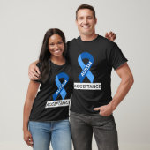 T-shirt Acceptation de l'autisme Ruban bleu (Unisexe)