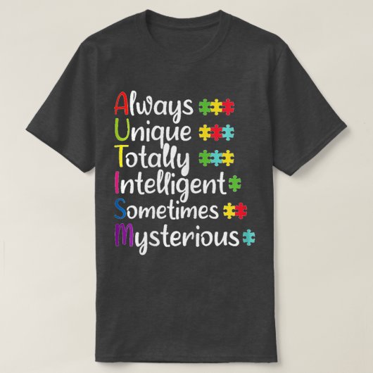 T-shirt Acceptation de sensibilisation sur l'autisme être  (Design devant)