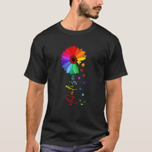 T-shirt Acceptation du Tournesol pour les Femmes et les En