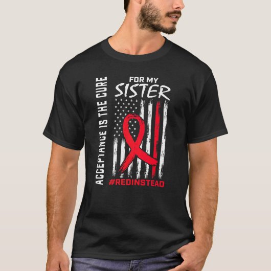 T-shirt Acceptation Redinstead Porter Rouge Plutôt Que L'A (Devant)