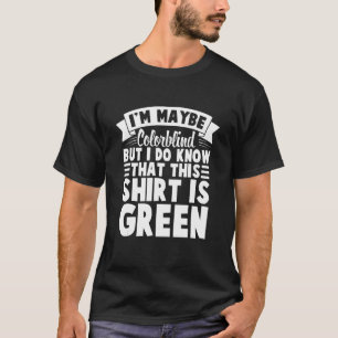 T-shirt Accepté Couleur Couleur Aveugle Couleur Amusant 5