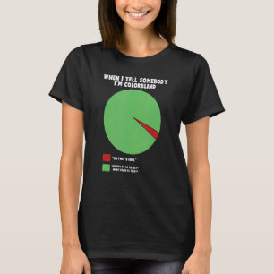 T-shirt Accepté Couleur Couleur Aveugle Couleur Amusant 7