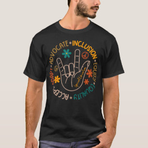 T-shirt Accepter Adapter Défendre Inclusion Équité Autisme