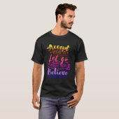 T-shirt Accepter ce qui est un devis motivationnel - Arc-e (Devant entier)