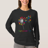 T-shirt Accepter Comprendre Amour Dandelion Puzzle Autism  (Devant)