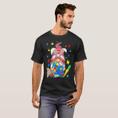 T-shirt Accepter Comprendre Amour Gnome Autisme de Pâques  (Devant entier)