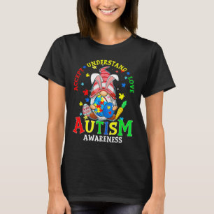 T-shirt Accepter Comprendre Amour Gnome Sensibilisation su