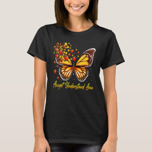 T-shirt Accepter Comprendre Amour Papillon Sensibilisation