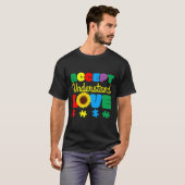 T-shirt Accepter Comprendre Amour Tournesol Puzzle Autism  (Devant entier)
