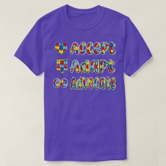 T-shirt Accepter d'adapter et de défendre (Design devant)