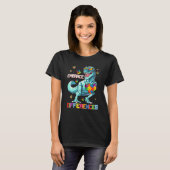 T-shirt Accepter la différence Puzzle de dinosaure Sensib (Devant entier)