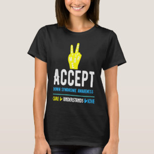 T-shirt Accepter la sensibilisation au syndrome de Down, s