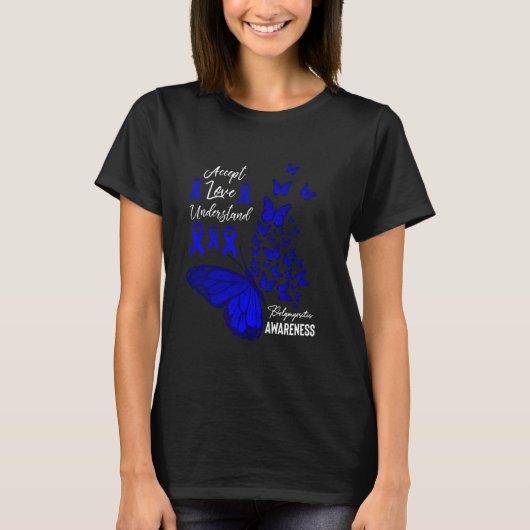 T-shirt Accepter l'amour Comprendre la Polymyosite papillo (Devant)