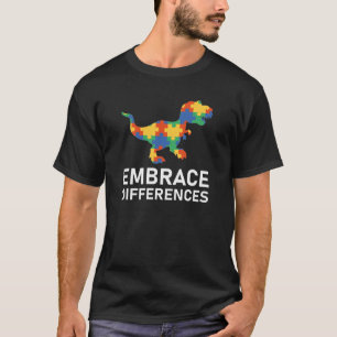 T-shirt Accepter les différences de dinosaures - sensibili