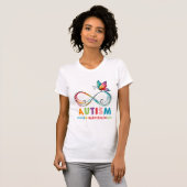 T-shirt Accepter les différences : Sensibilisation à l'aut (Devant entier)