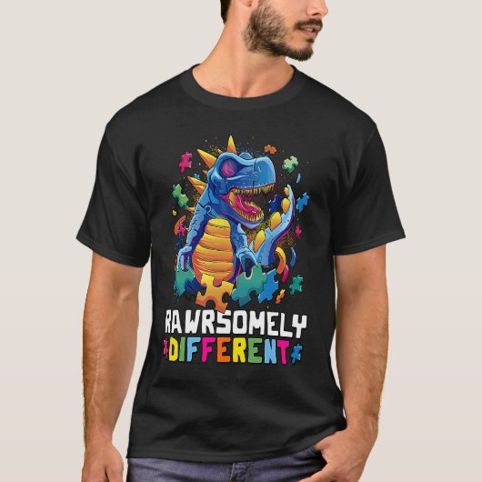 T-shirt Accepter les Différences Sensibilisation à l'Autis (Devant)