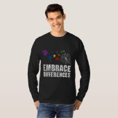 T-shirt Accepter les différences Sensibilisation sur l'aut (Devant entier)