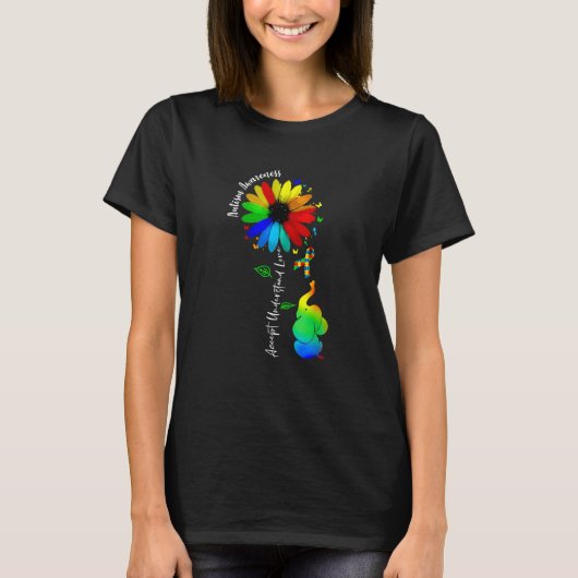 T-shirt Accepter mignon Comprendre Amour Sensibilisation s (Devant)