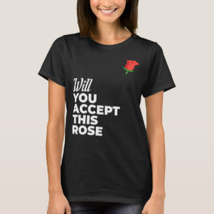T-shirt Accepterez-Vous Ce Rose Bachelorette & Bachelor