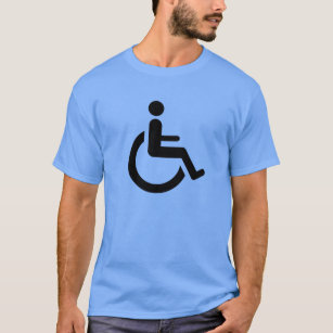 T-shirt Accès de fauteuil roulant - symbole de chaise