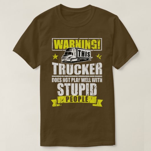 T-shirt Accessoires de camion pour conducteur de camion et (Design devant)