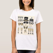 T-shirt accessoires de fête 2025 (Devant)