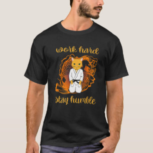 T-shirt Accessoires de karaté Cat Garçons Filles Hommes Ma