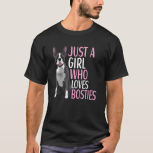 T-shirt Accessoires de vêtements pour fille chien Boston T